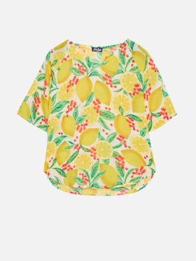 Ginza-Kaftan mit Zitronenmuster