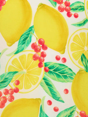 Ginza-Kaftan mit Zitronenmuster