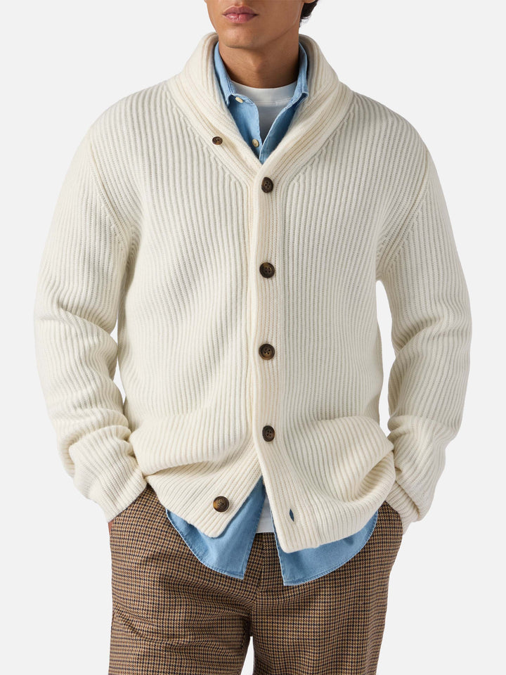 White wool cardigan Glasgow