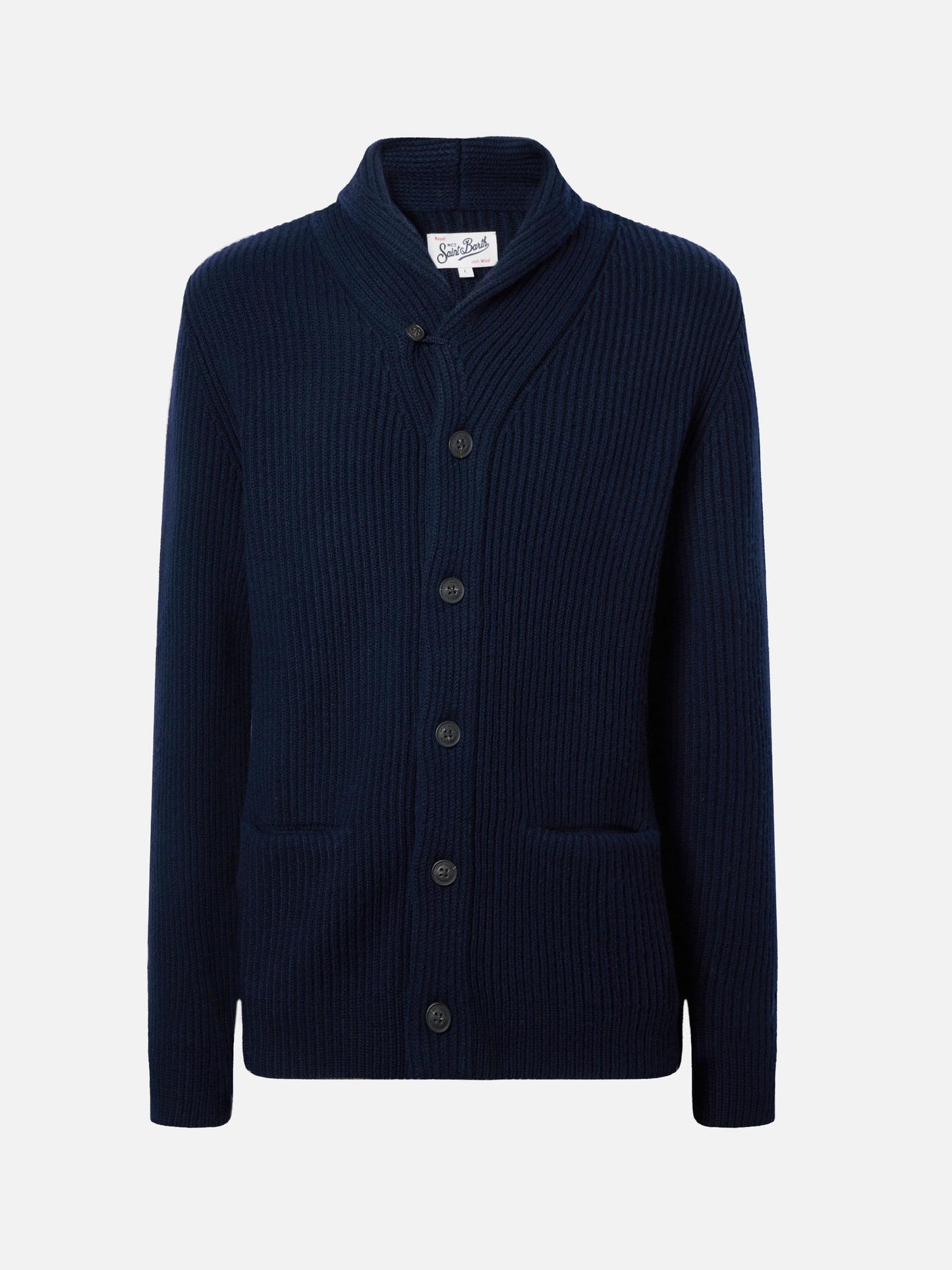 Navy blue wool cardigan Glasgow