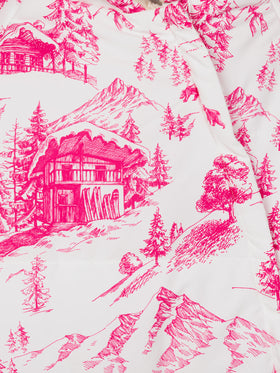 Girl ski suit Glace with toile de jout print - MC2 Saint Barth