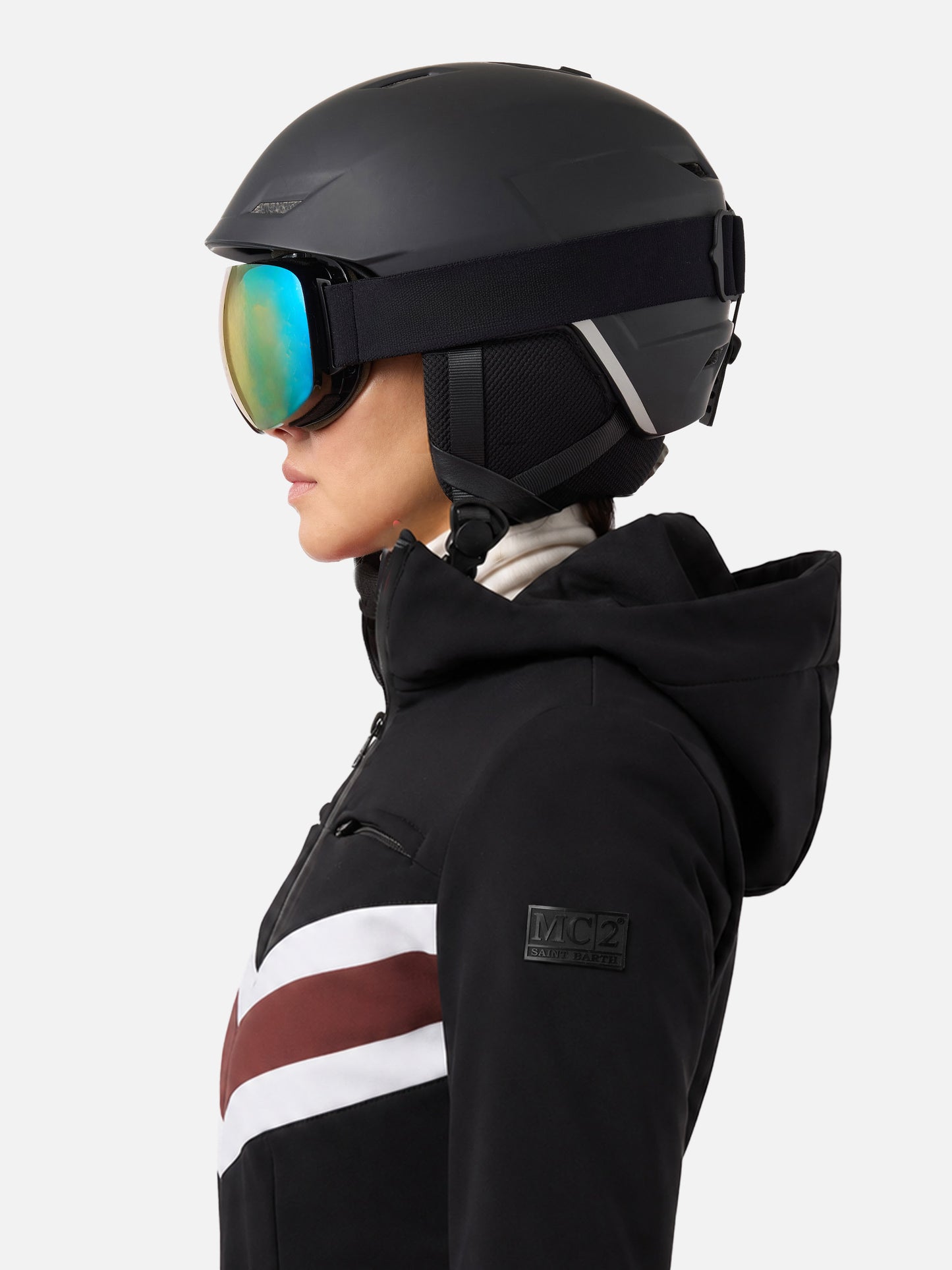 Garmisch black ski suit with RECCO® technology