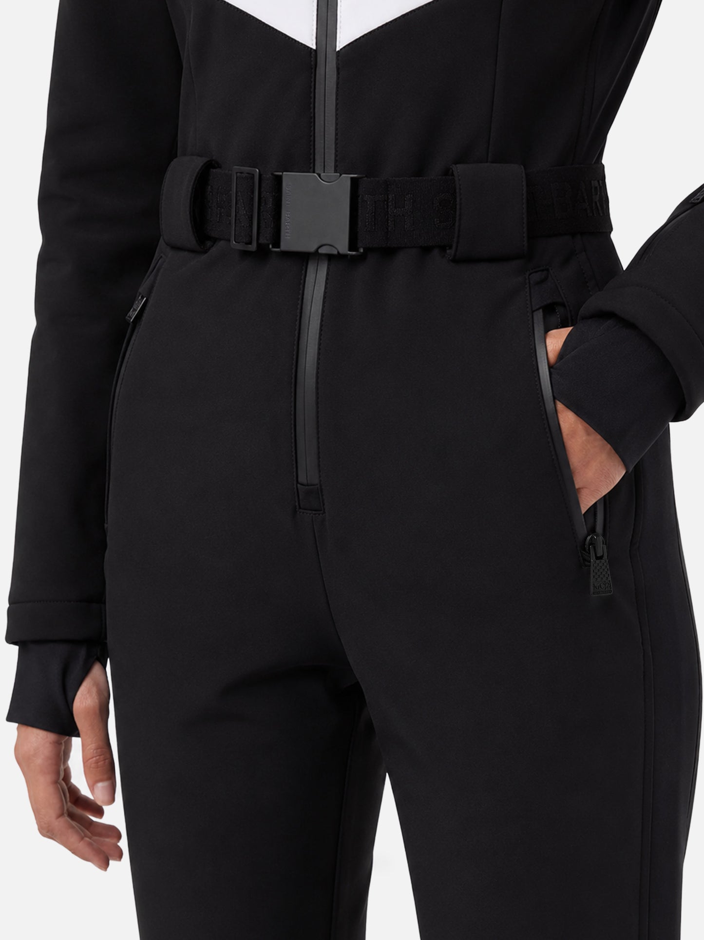 Garmisch black ski suit with RECCO® technology