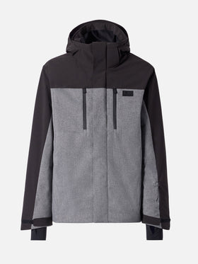 Ski jacket Greatscott in melange grey with Recco® technology