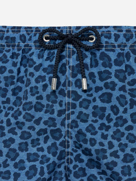 Man mid-length Gustavia swim-shorts with animalier print - MC2 Saint Barth