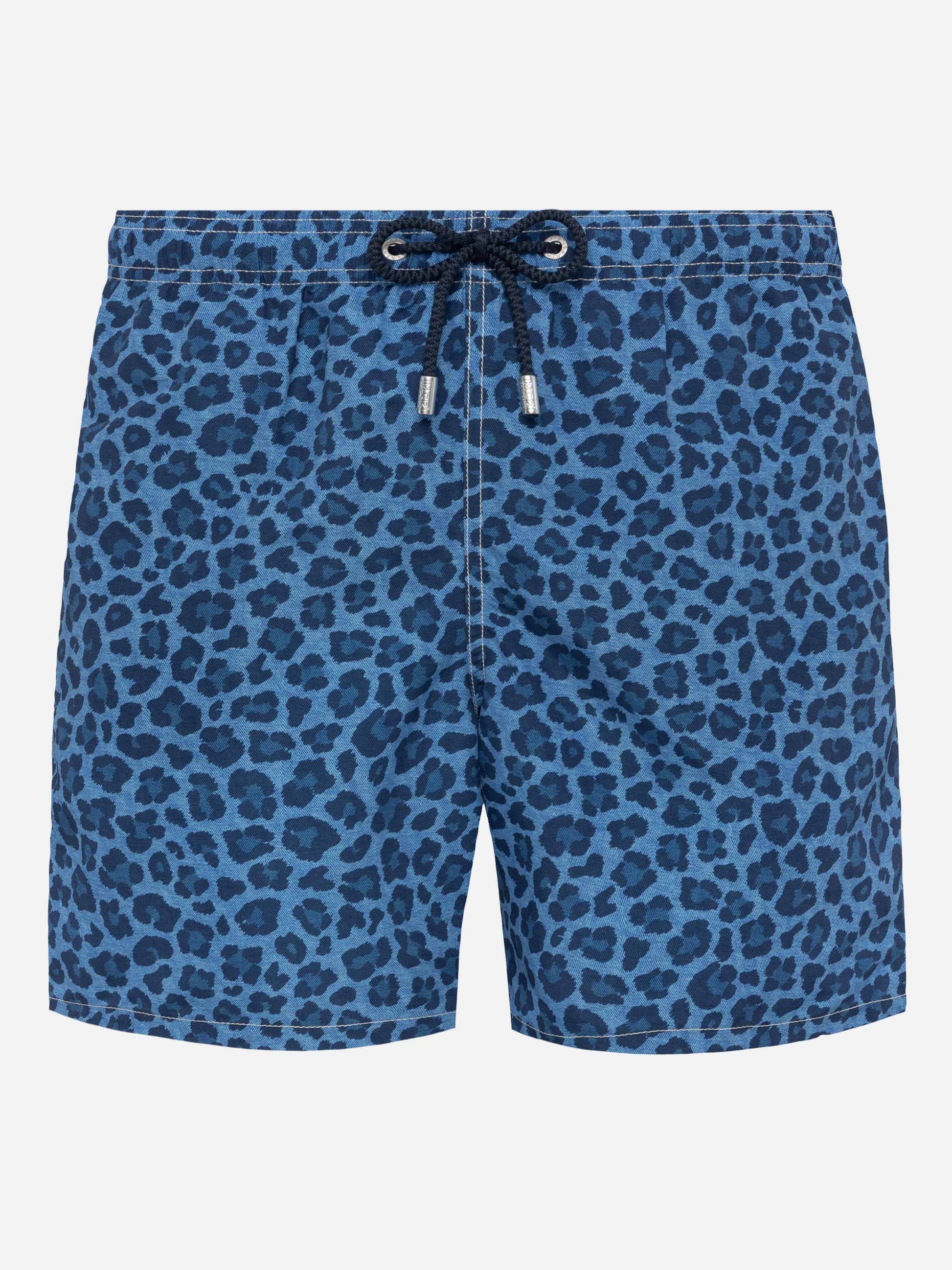 Man mid-length Gustavia swim-shorts with animalier print - MC2 Saint Barth