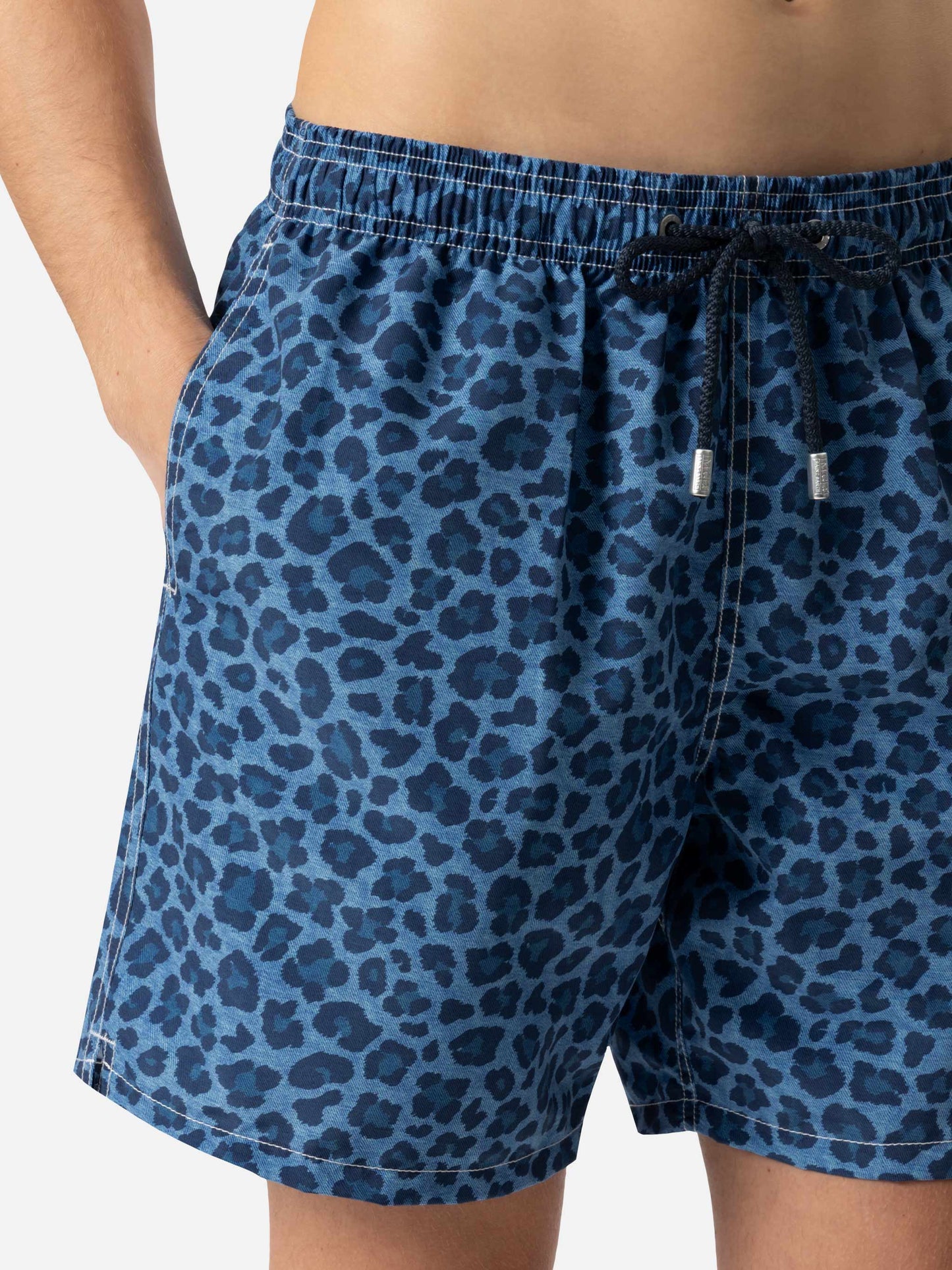 Man mid-length Gustavia swim-shorts with animalier print - MC2 Saint Barth