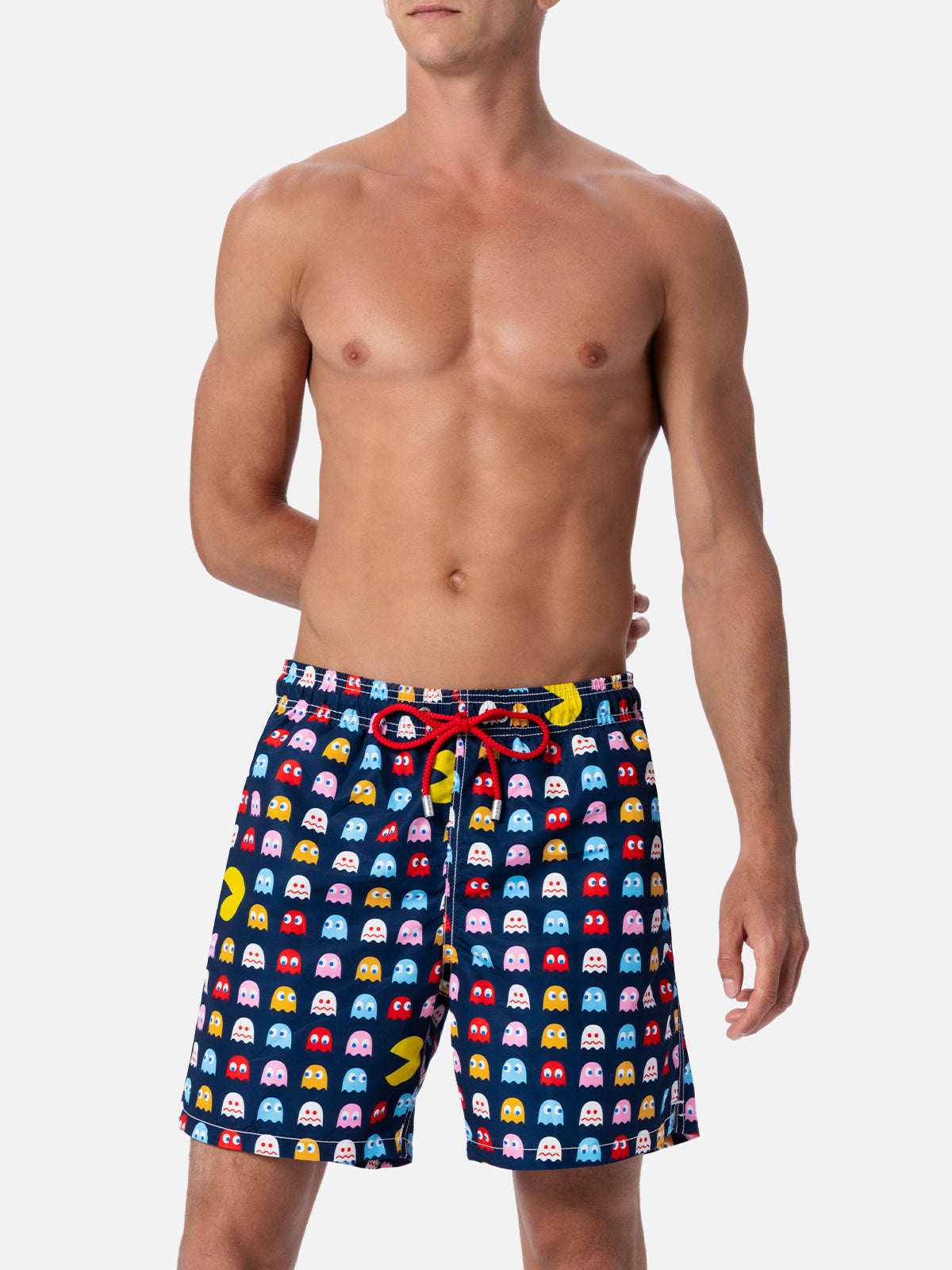 Costume da bagno uomo Gustavia lunghezza media con stampa Pac-Man | EDIZIONE SPECIALE DI PAC MAN