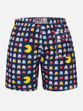 Costume da bagno uomo Gustavia lunghezza media con stampa Pac-Man | EDIZIONE SPECIALE DI PAC MAN