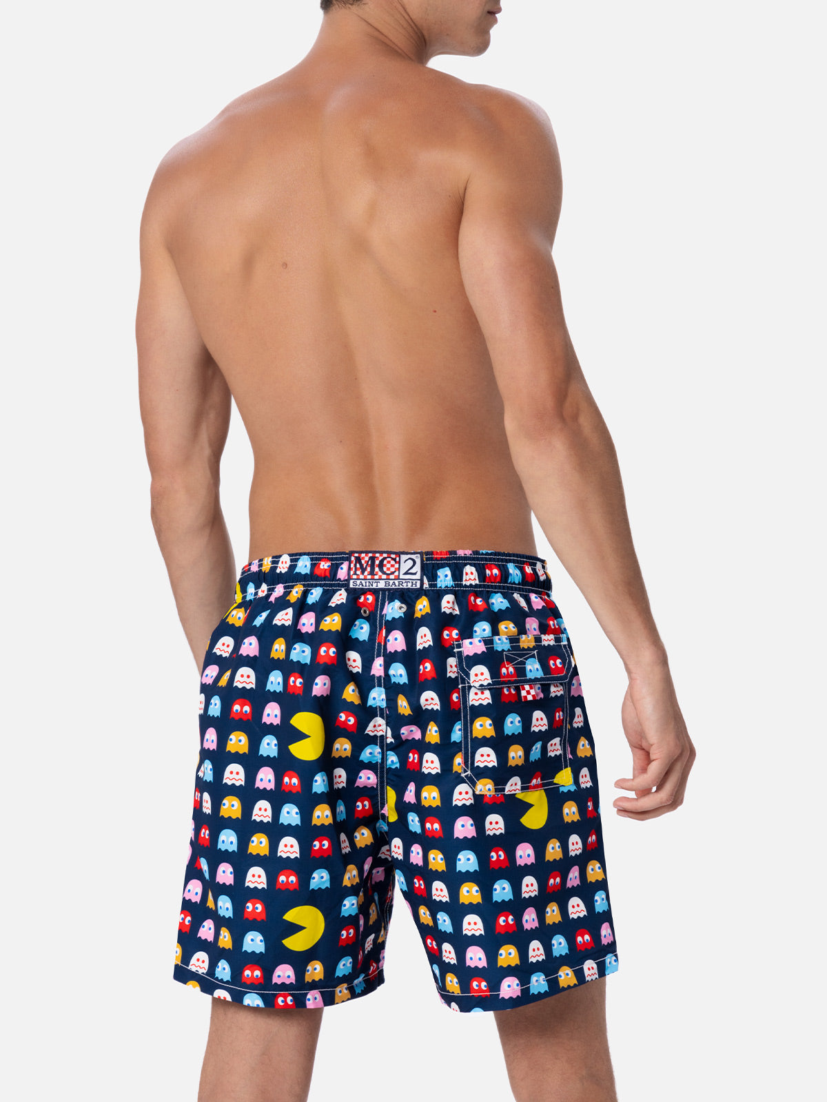 Costume da bagno uomo Gustavia lunghezza media con stampa Pac-Man | EDIZIONE SPECIALE DI PAC MAN