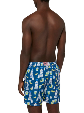 Mid-length Gustavia swim-shorts with tequila print - MC2 Saint Barth