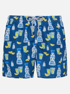 Mid-length Gustavia swim-shorts with tequila print - MC2 Saint Barth