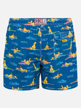 Costume mare lunghezza media Gustavia con stampa Homer Simpson | SIMPSON SPECIAL EDITION
