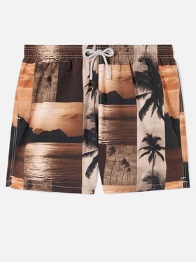 Costume Gustavia con stampa sunset | Special Edition