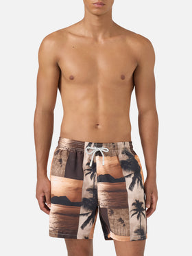Costume Gustavia con stampa sunset | Special Edition