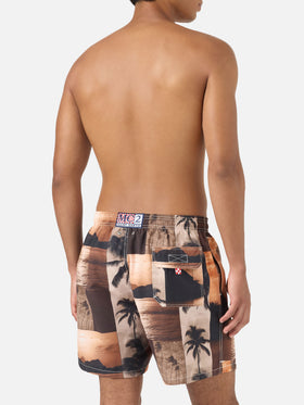 Costume Gustavia con stampa sunset | Special Edition