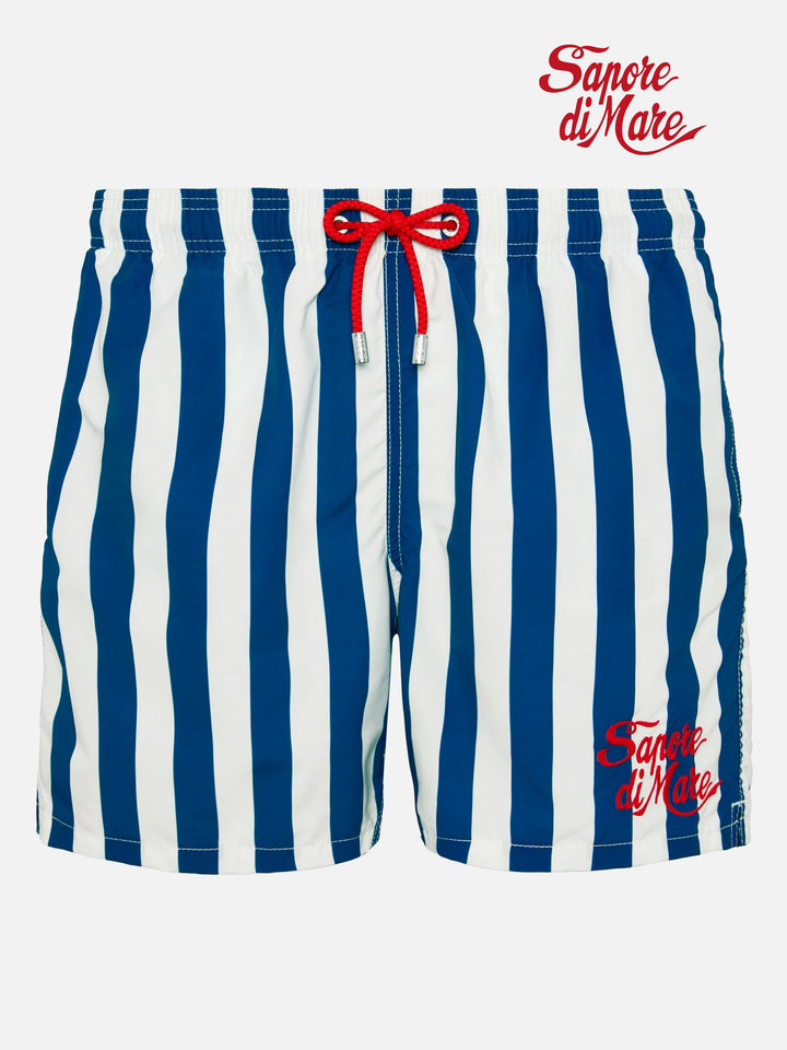 Costume mare lunghezza media Gustavia con ricamo Sapore di Mare | SAPORE DI MARE SPECIAL EDITION