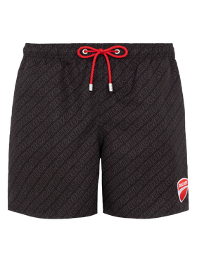Mid-length Gustavia swim-shorts with Ducati patch | DUCATI MOTORS SPECIAL EDITION - MC2 Saint Barth
