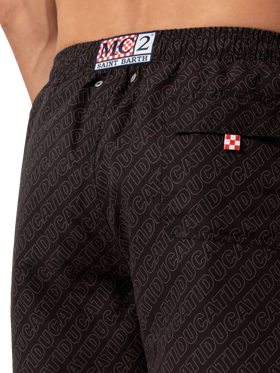 Mid-length Gustavia swim-shorts with Ducati patch | DUCATI MOTORS SPECIAL EDITION - MC2 Saint Barth