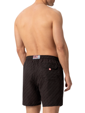 Mid-length Gustavia swim-shorts with Ducati patch | DUCATI MOTORS SPECIAL EDITION - MC2 Saint Barth
