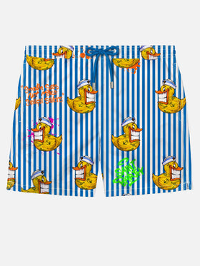 Short de bain classique pour homme avec imprimé Crypto ducky | CRYPTO PUPPETS® SPECIAL EDITION 