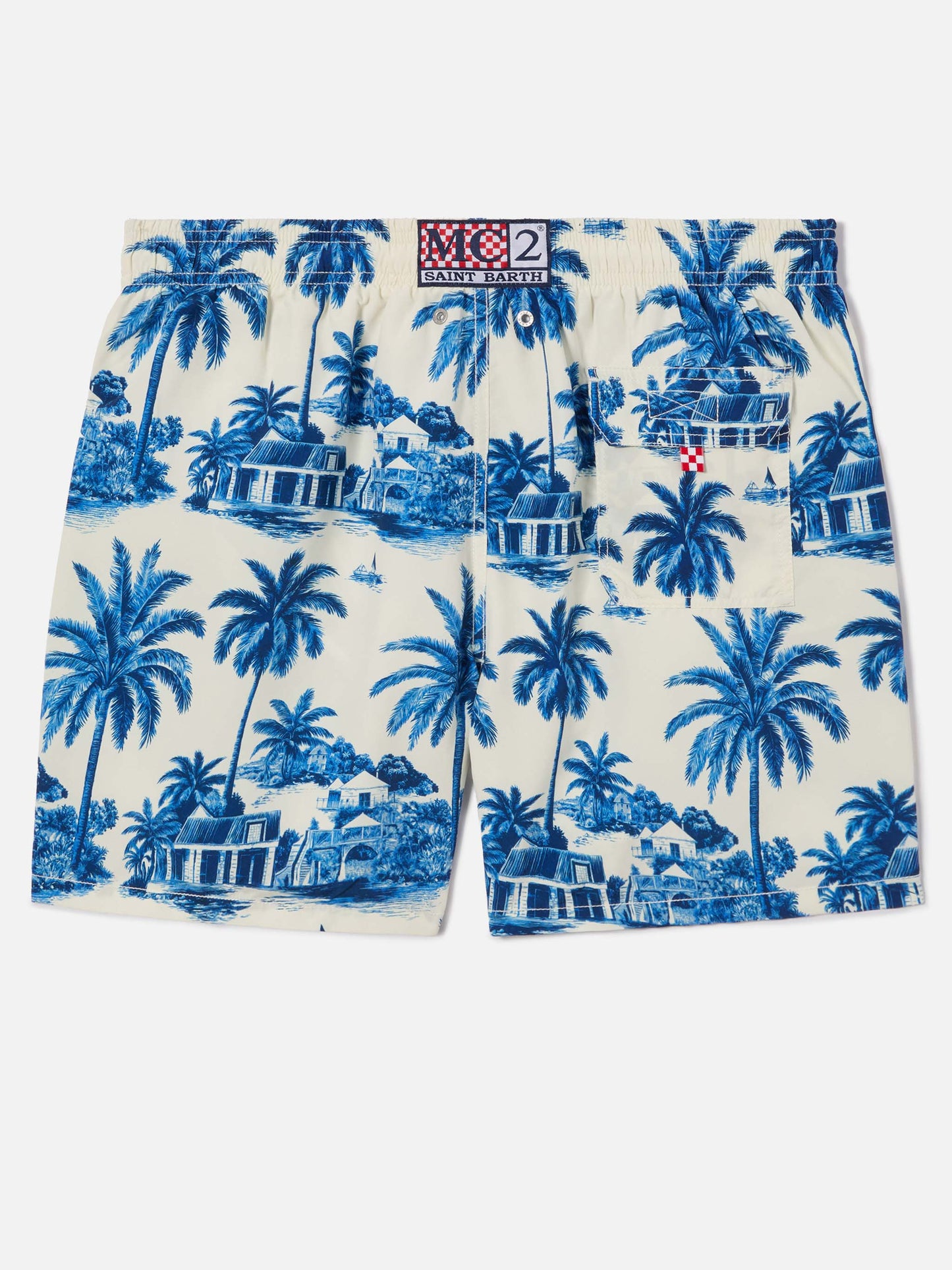 Costume mare Gustavia toile de jouy blu | Special Edition