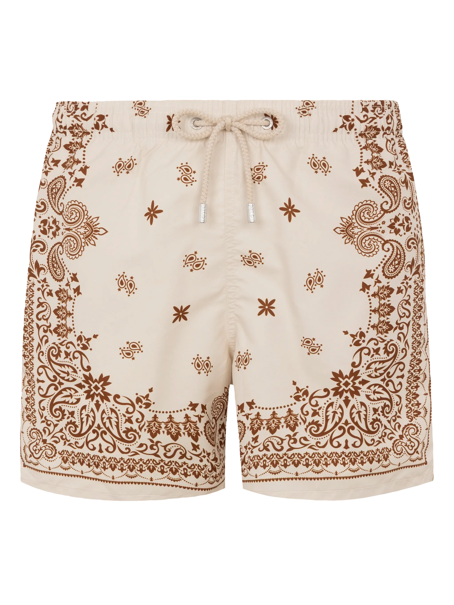 Mid-length Gustavia swim-shorts with bandanna placed print - MC2 Saint Barth