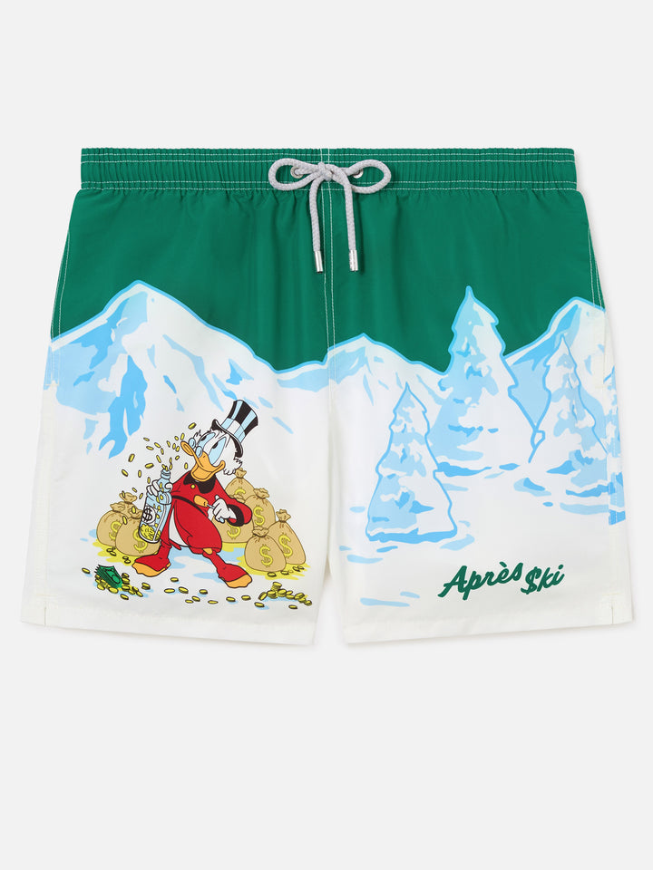 Short de bain Gustavia vert avec imprimé Scrooge McDuck | Special edition 