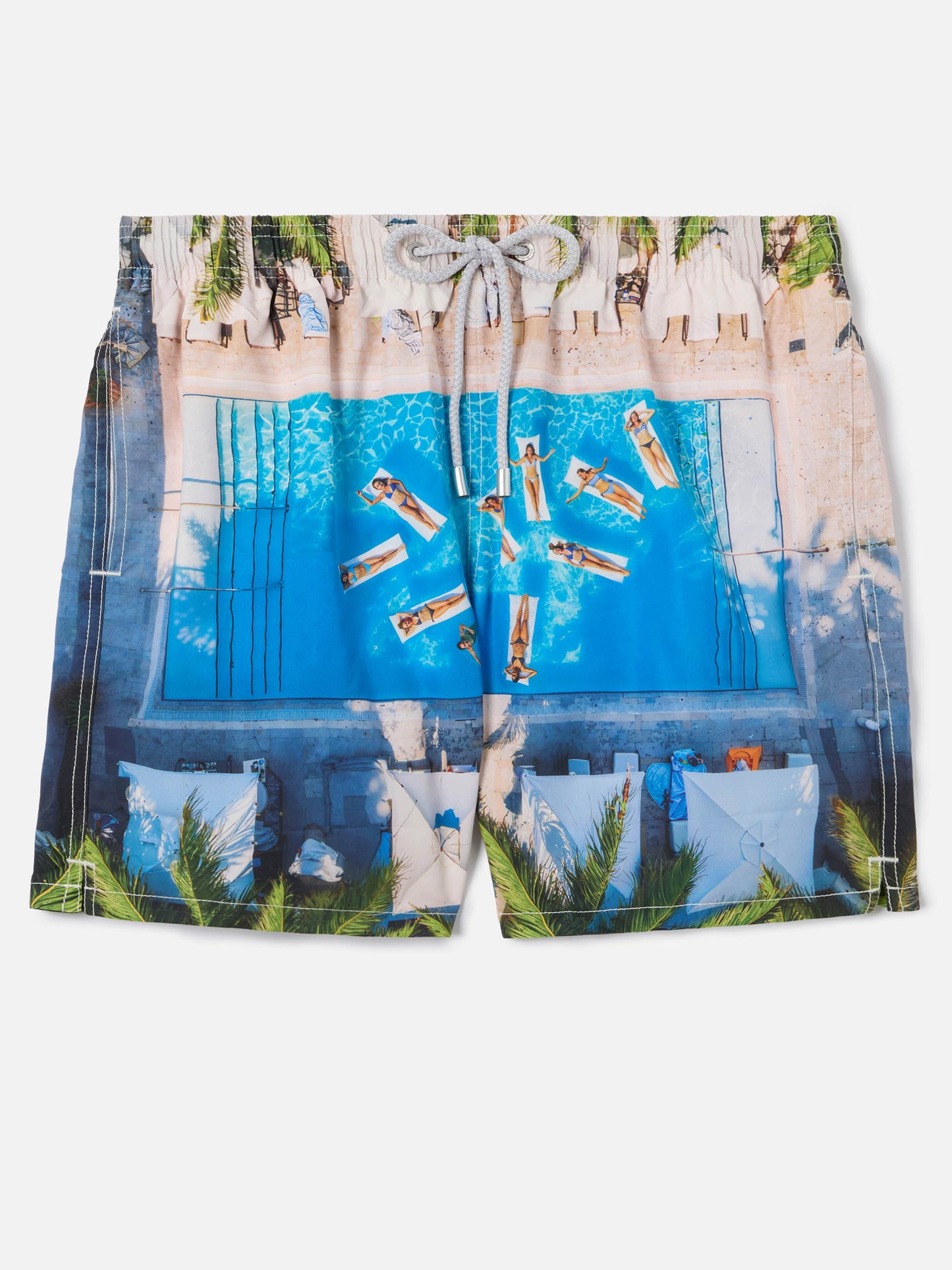 Short de bain Gustavia à imprimé tropical pool | Édition spéciale 