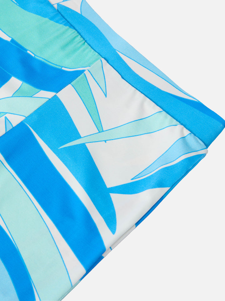 Pantaloni flare Gwenda Jr con stampa palme