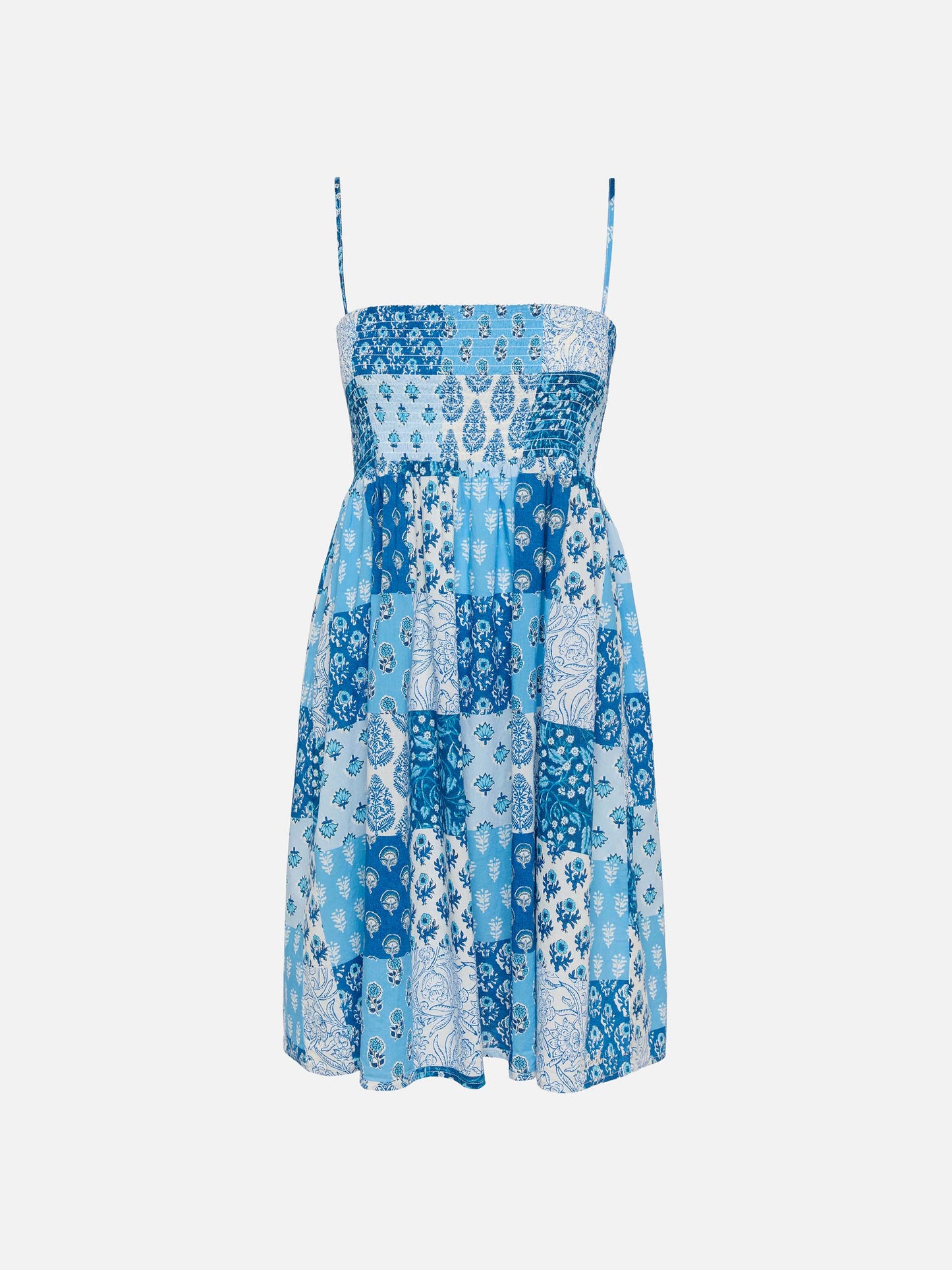 Hawa cotton dress with smocked embroidered bodice - MC2 Saint Barth