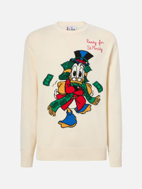 Maglione Heron bianco con jacquard Zio Paperone | DISNEY SPECIAL EDITION