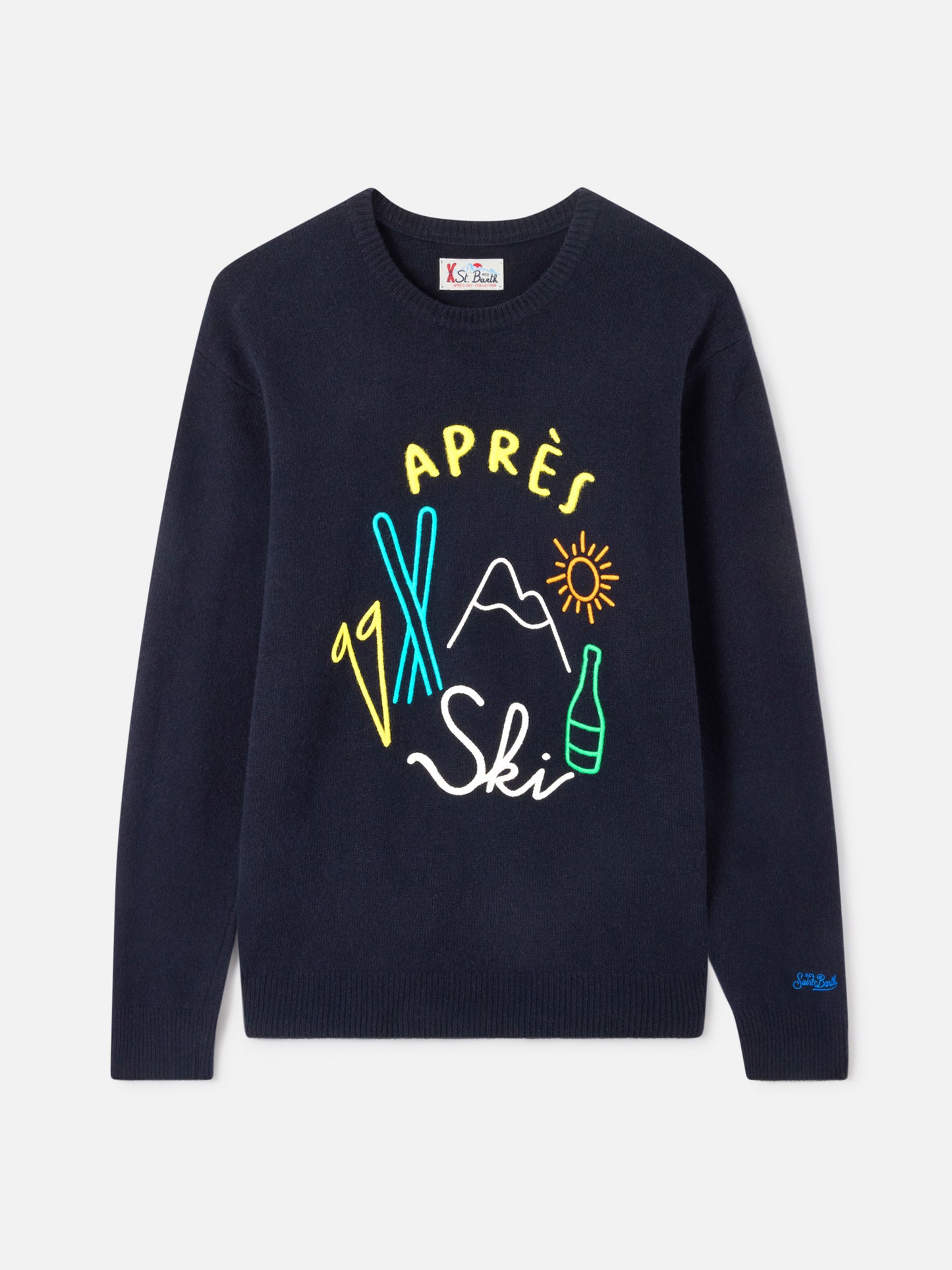 Pull à col rond Heron avec broderie Apres ski 