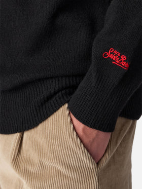 Rundhalspullover Heron mit Vip Club Cortina-Stickerei | VIP CLUB CORTINA SONDEREDITION