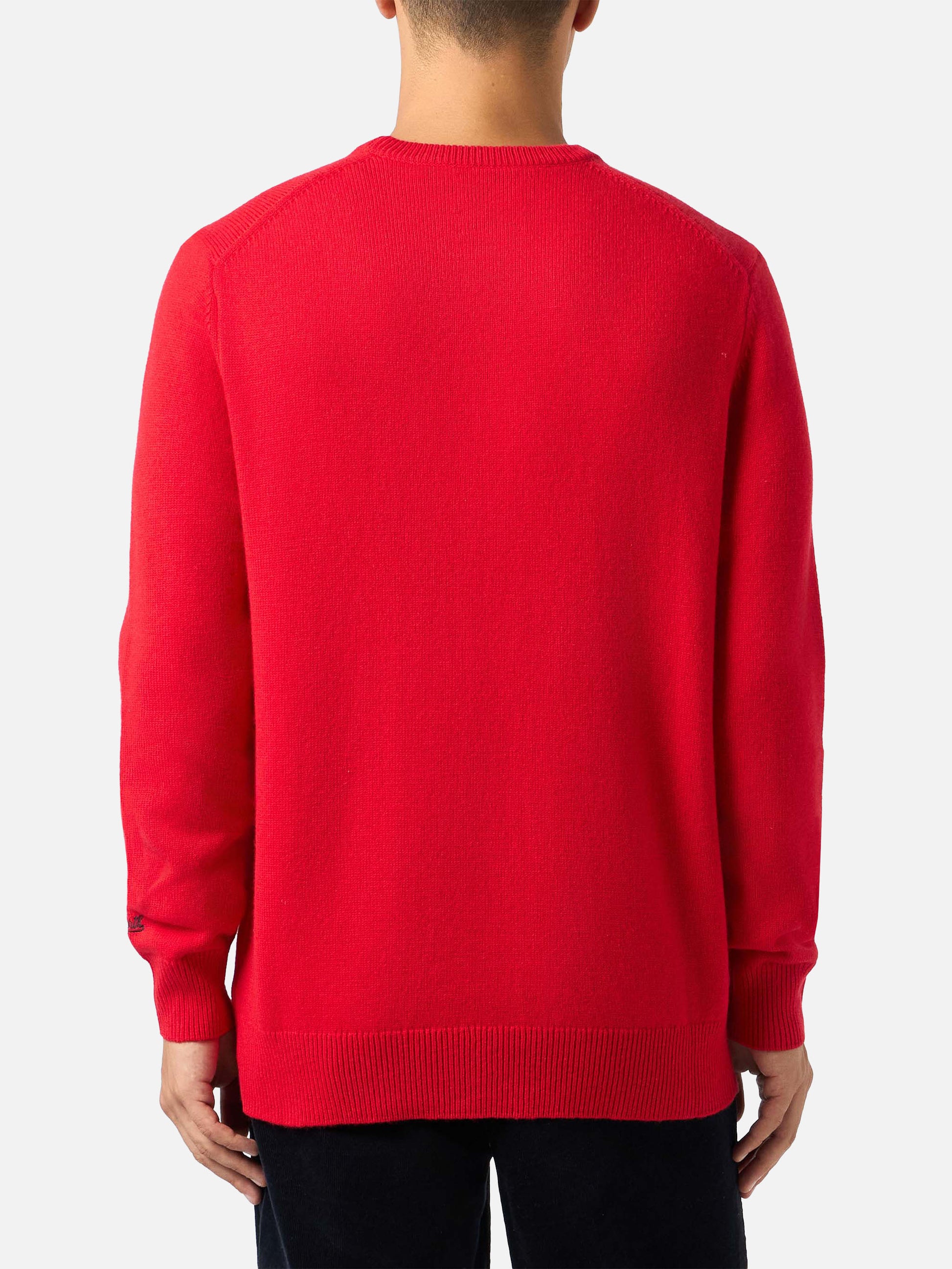 Man sweater Heron with Vacanze di Natale jacquard | VACANZE DI NATALE SPECIAL EDITION - MC2 Saint Barth