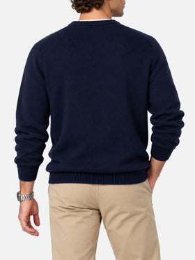 Crewneck-Pullover Heron mit Weekend be gin-Jacquard 