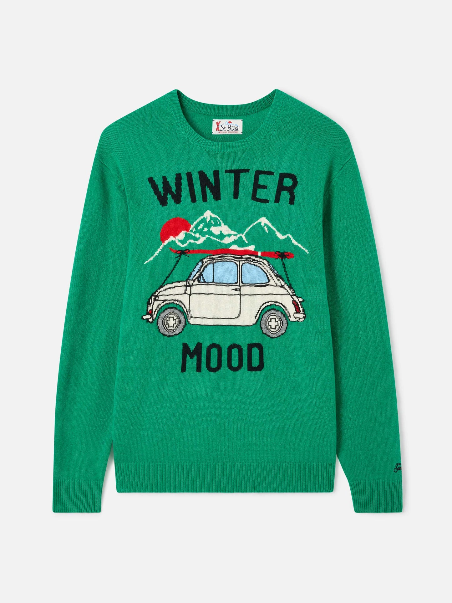 Maglione girocollo Heron con Fiat 500 jacquard | FIAT 500 SPECIAL EDITION
