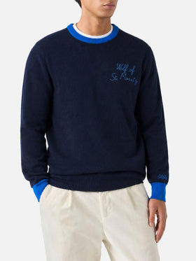 Maglia Heron con ricamo Wolf of St. Moritz