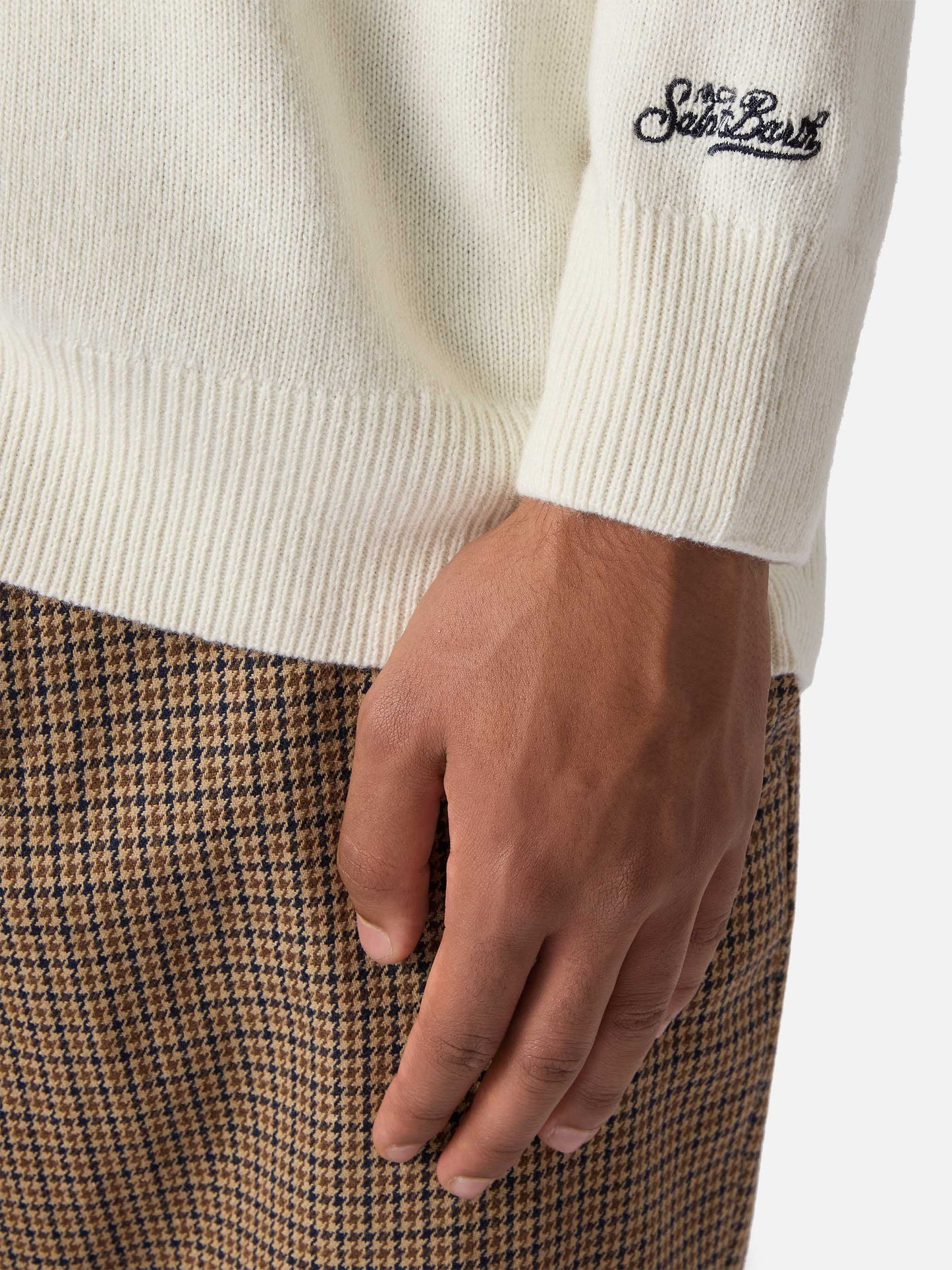 Girocollo Heron bianco con jacquard Vacanze di Natale | VACANZE DI NATALE SPECIAL EDITION