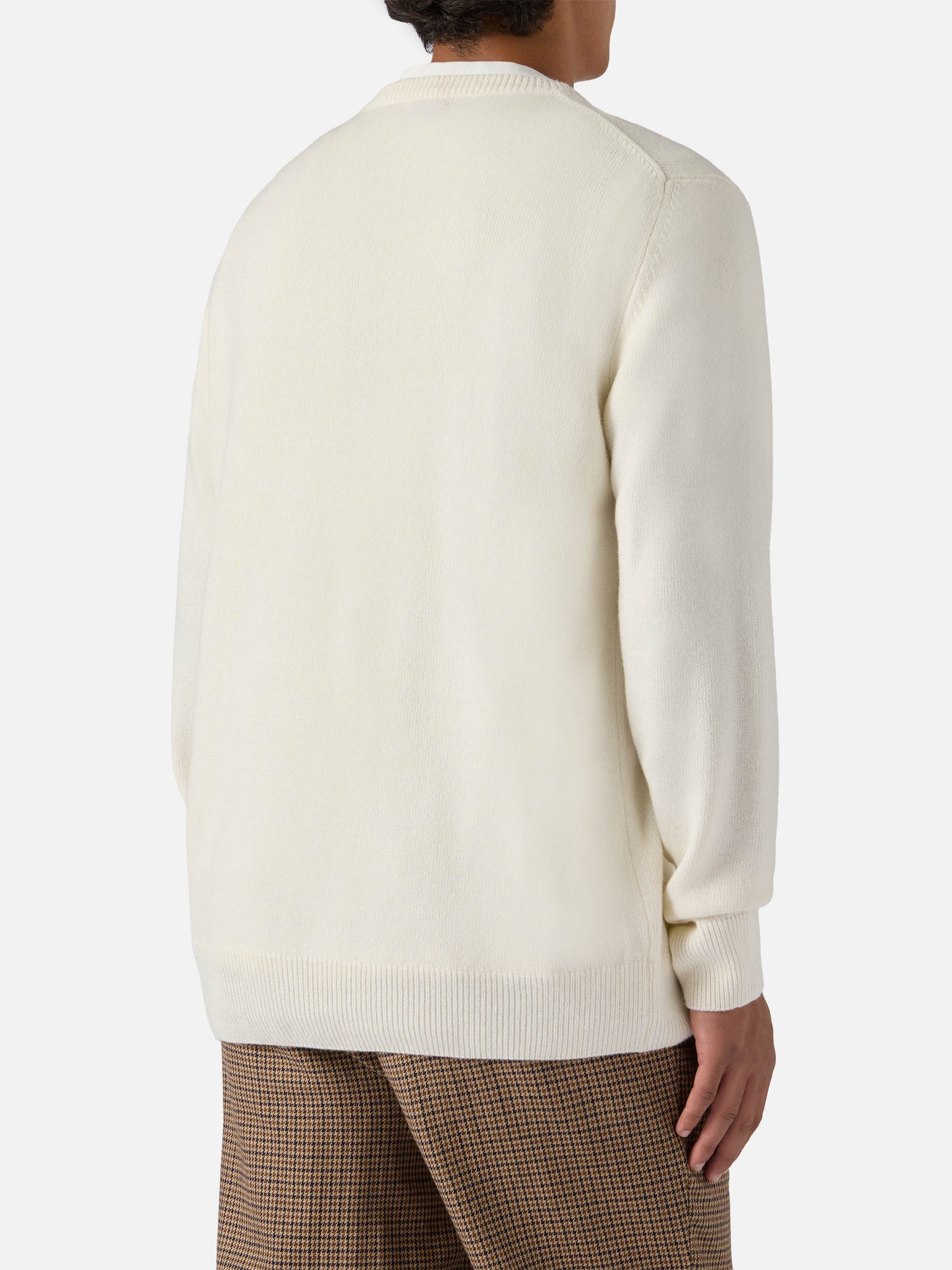 Girocollo Heron bianco con jacquard Vacanze di Natale | VACANZE DI NATALE SPECIAL EDITION