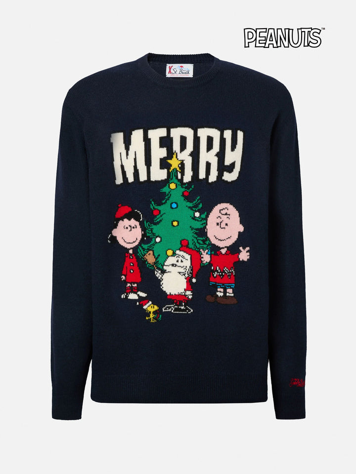 Heron sweater with Peanuts holiday-theme jacquard | PEANUTS SPECIAL EDITION