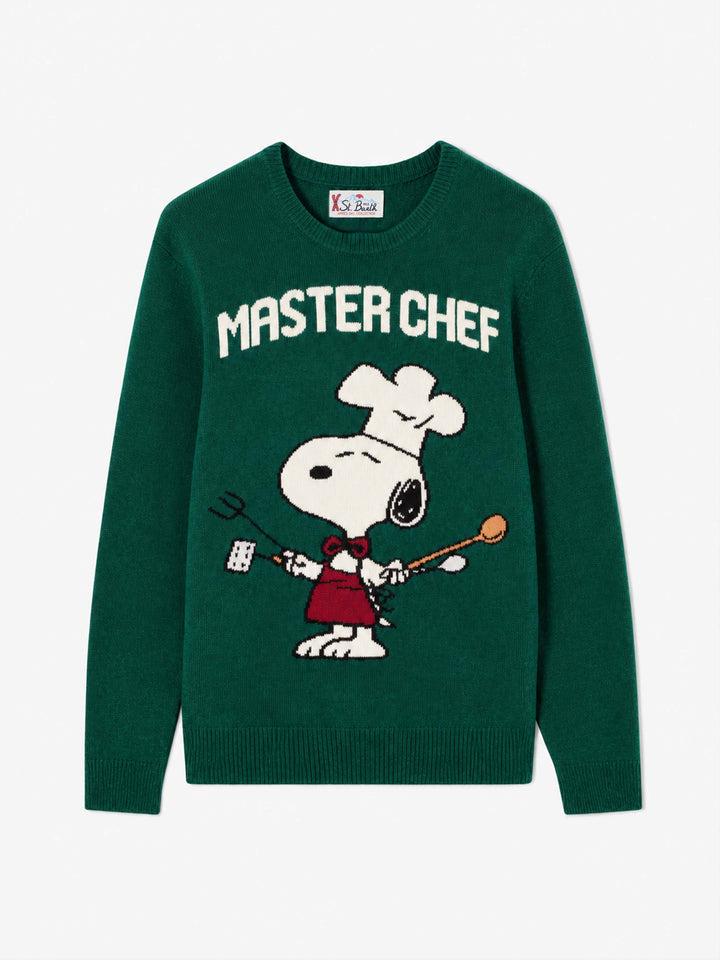 Rundhalspullover Heron mit Snoopy-Master-Chef-Jacquard | SNOOPY PEANUTS SPECIAL EDITION 