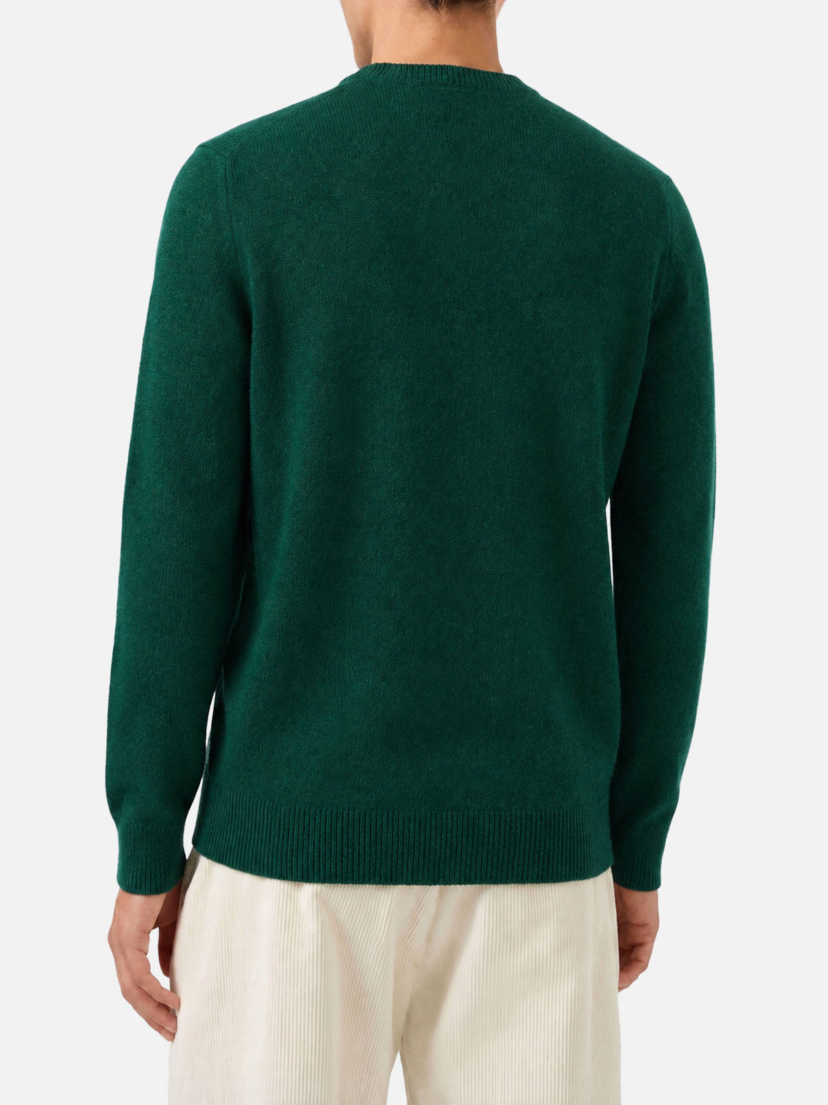 Grüner Pullover Regent aus Lambswool 