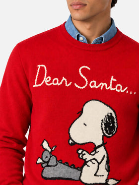 Suéter rojo Heron con jacquard y bordado de Snoopy | SNOOPY PEANUTS® SPECIAL EDITION 