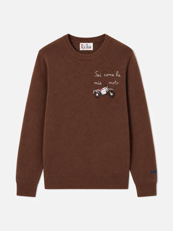 Pull Heron brown Sei come la mia moto 