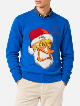 Pull col rond Heron avec jacquard Crypto Ducky | CRYPTO PUPPETS SPECIAL EDITION 
