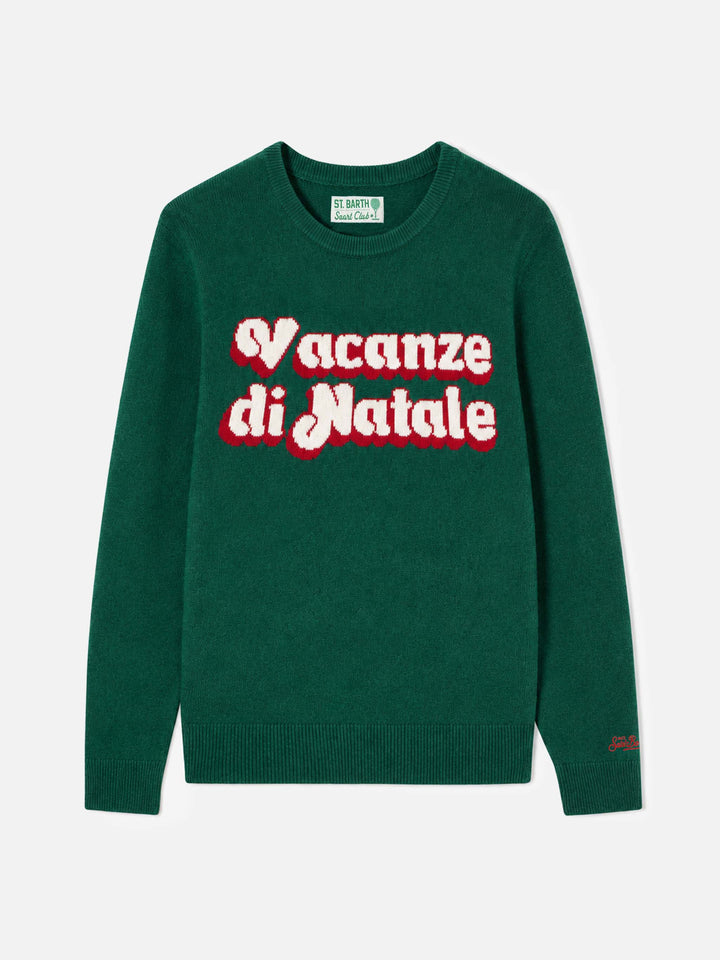Jersey de cuello redondo Heron con jacquard Vacanze di Natale | VACANZE DI NATALE SPECIAL EDITION 