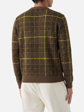 Heron P Prince of Wales Snoopy jacquard sweater | SNOOPY – PEANUTS™ SPECIAL EDITION