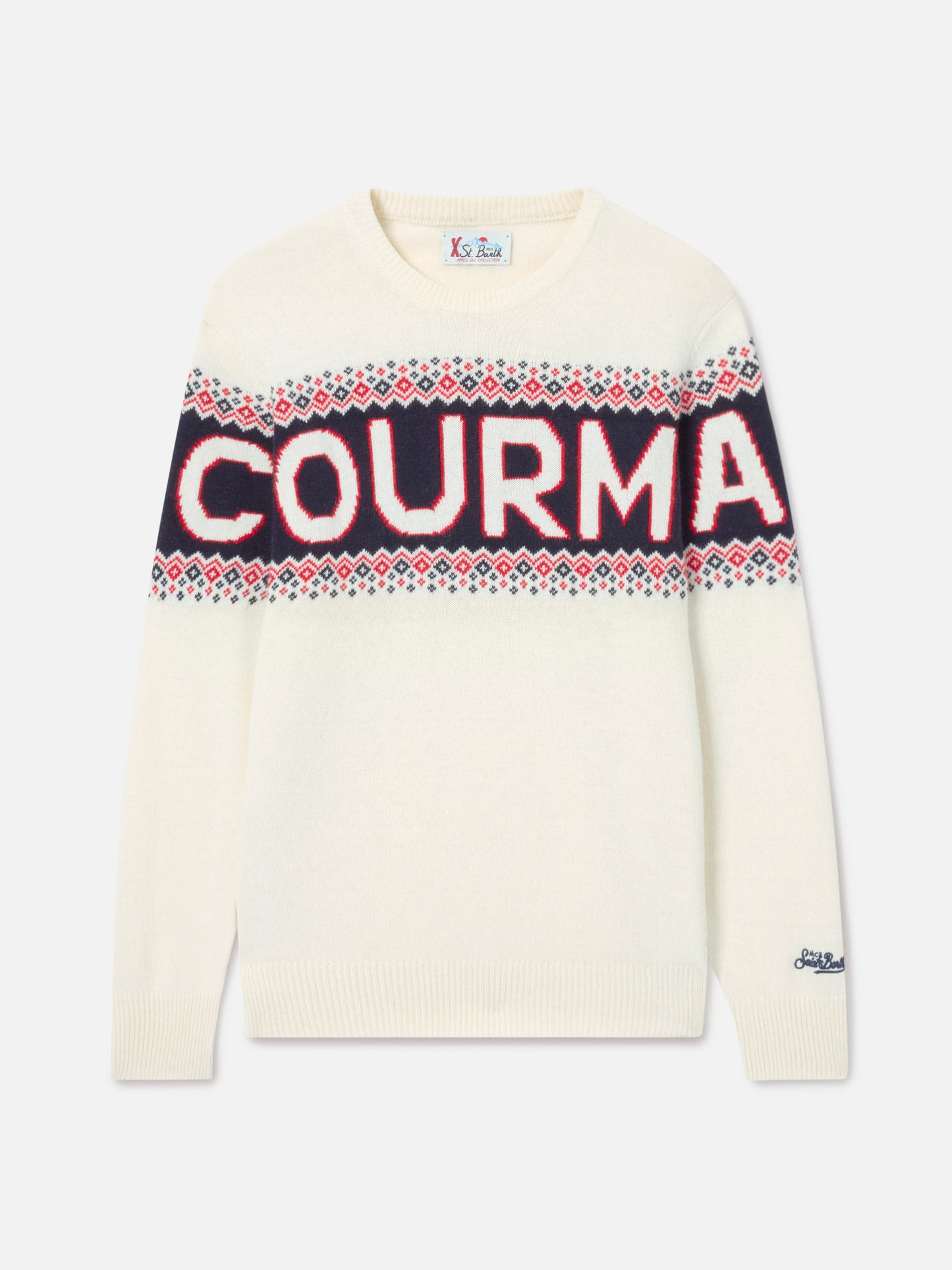 Crewneck-Pullover Heron mit Courma-Jacquard 