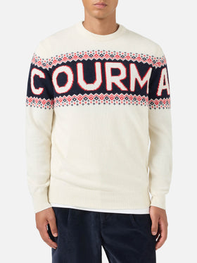 Crewneck-Pullover Heron mit Courma-Jacquard 